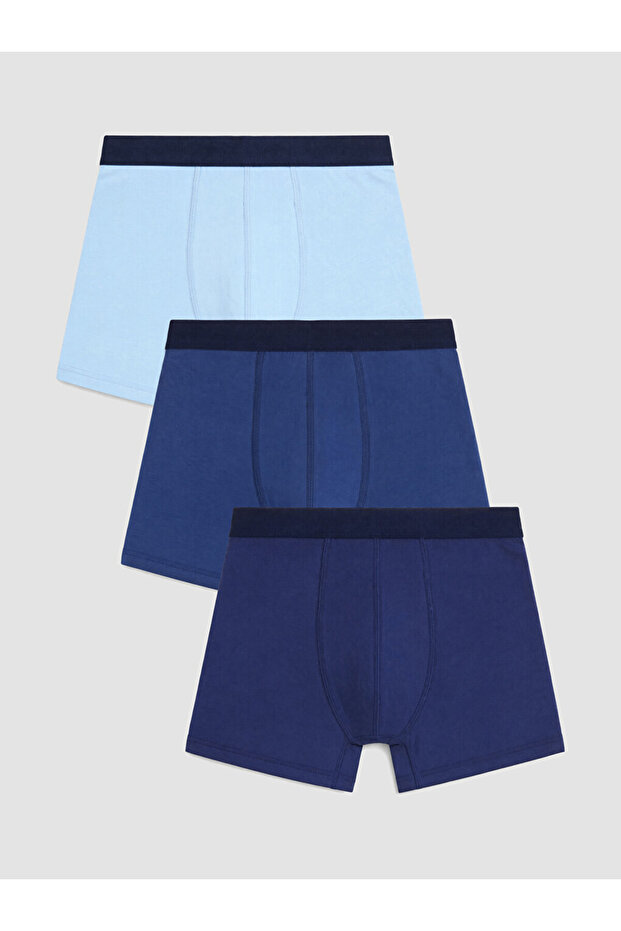 Vizyon New Season Mixed Cotton Flexible Men's Boxer 3-Pack
