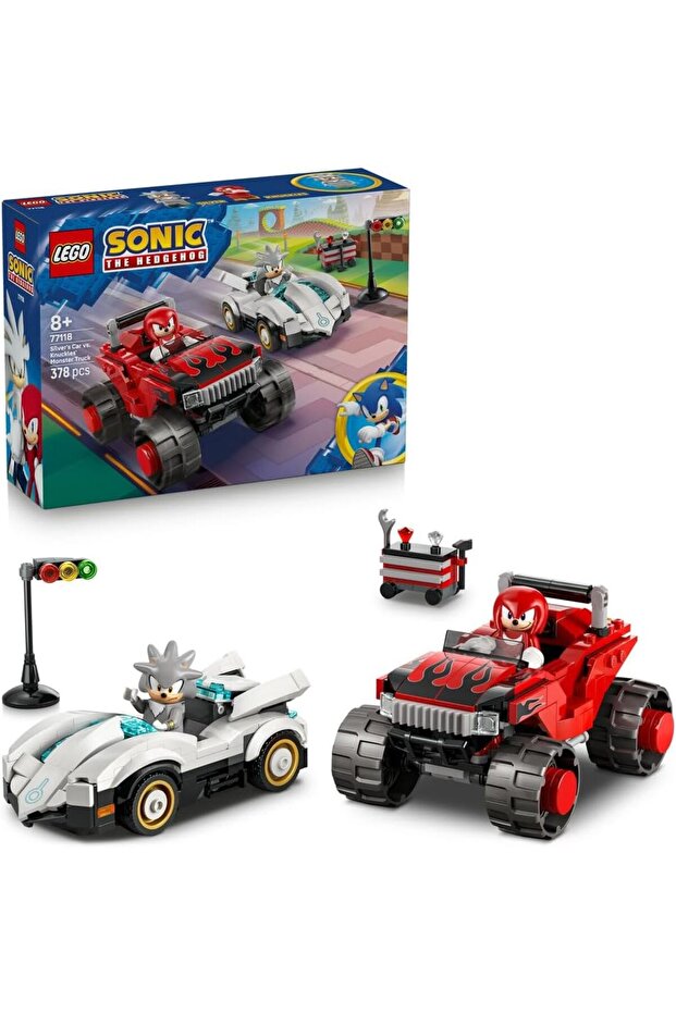 Sonic the Hedgehog Silver's Car vs. Knuckles' Monster Truck, 378 Pieces