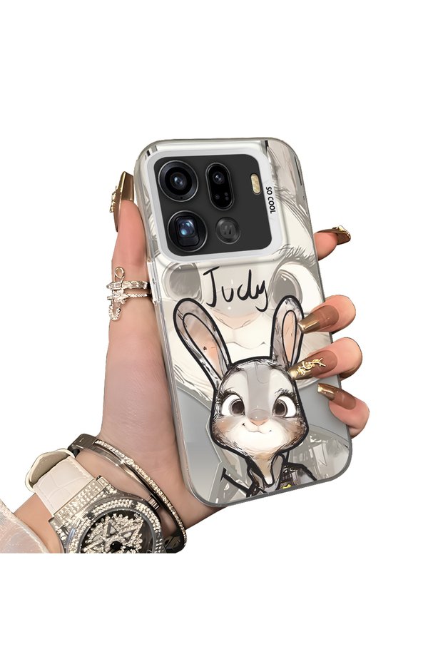 Oppo Find X9 Pro 5g Compatible Cartoon Fox Judy Patterned Case Acrylic Hard Back Silicon Edge