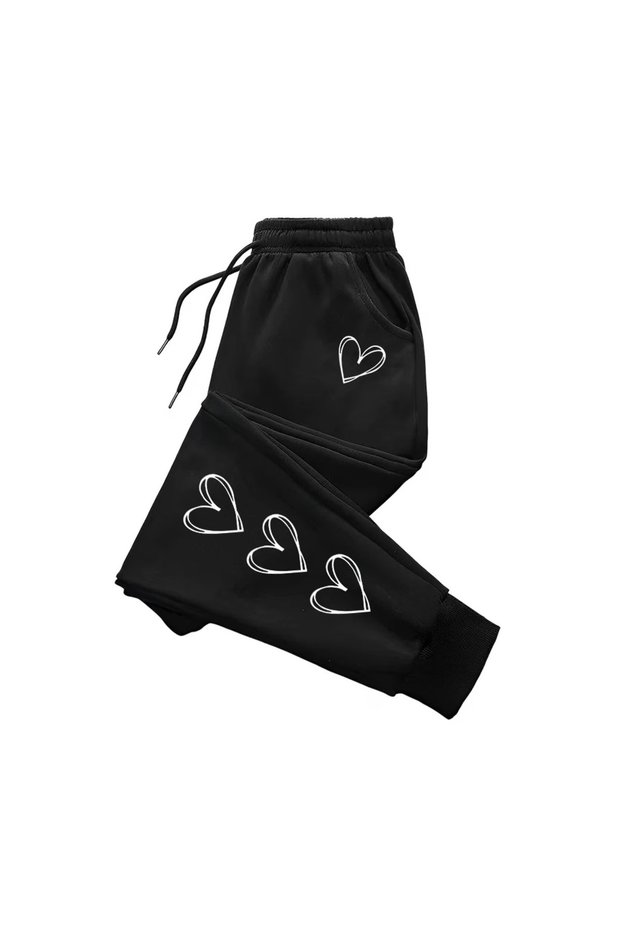 Embroidered 2 Thread Embroidered Winter Sweatpants