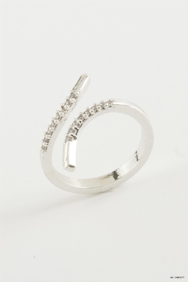 CONCEPTA Oval Zircon Ring (234159) Silver Color