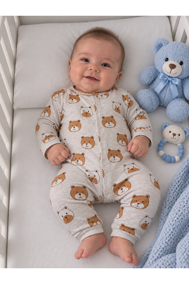 Boy Baby Bears Single Boy Jumpsuit 886