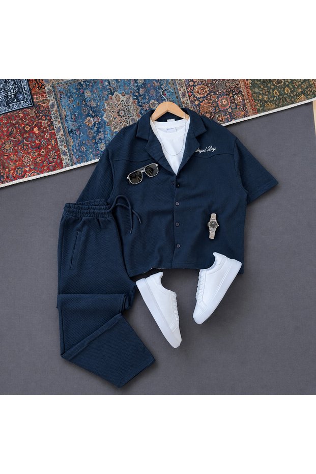 Baggy Embroidered Shirt + Baggy Trousers