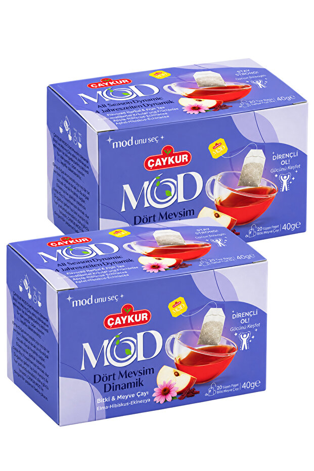 Mod Four Seasons Dynamic Cup Tea Bags 2X20 40Gr. Double Pack