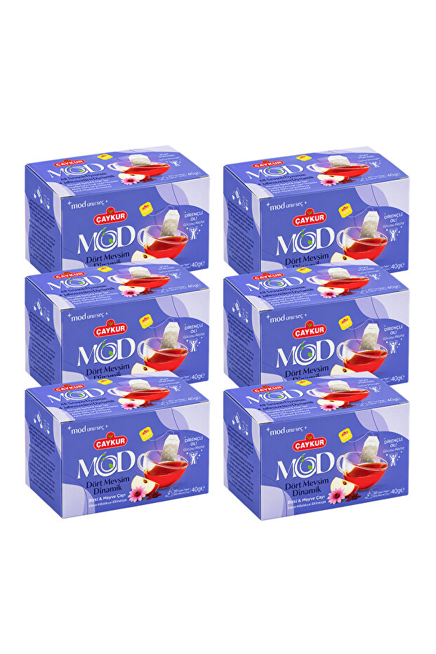Mod Four Seasons Dynamic Cup Tea Bags 2X20 40Gr. Six-Pack