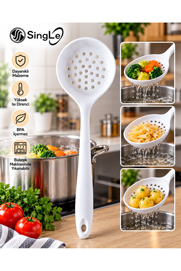 Heat Resistant Fireproof Non-Stick Silicone Colander