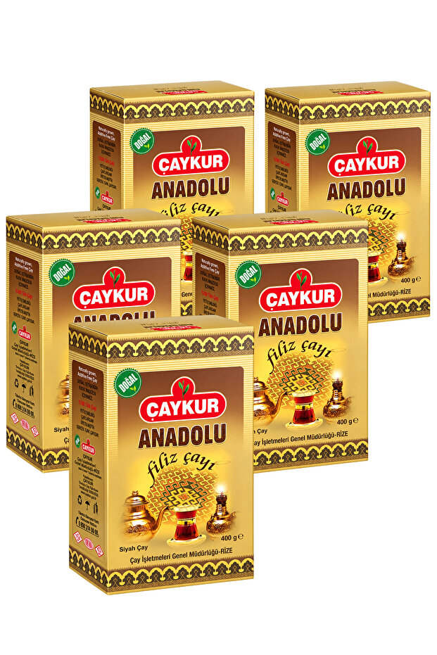 Anadolu Filiz Tea Gift Pack 400Gr. Cardboard Box) Five-Pack