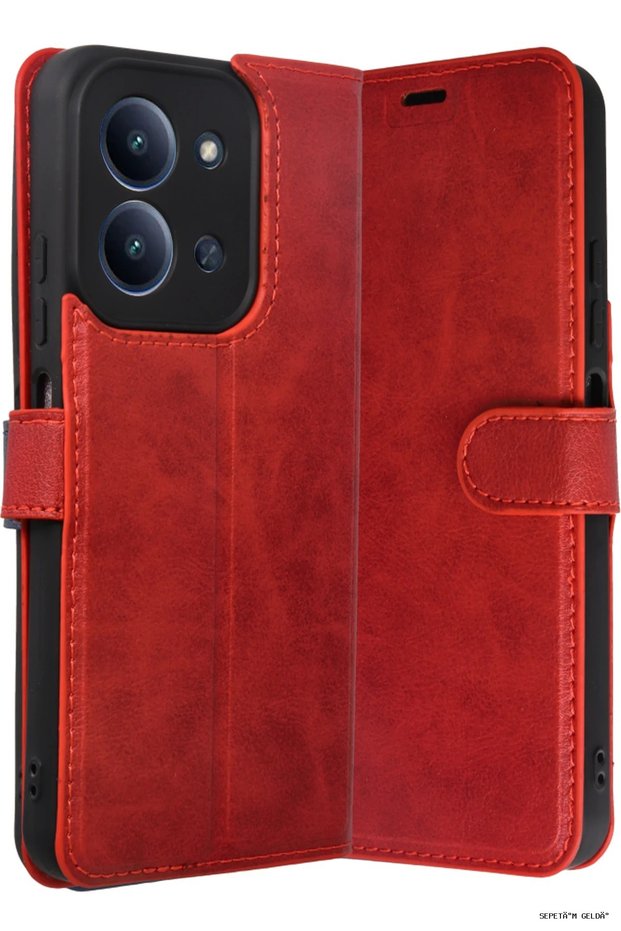 Spt-Gld Newface Redmi 15C 4g Tr S Plus Flip Cover Case (155720) - Red