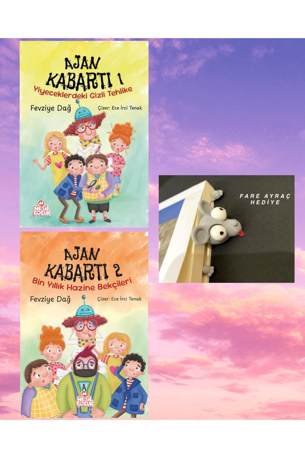 AJAN KABARTI -1 (YİYECEKLERDEKİ GİZLİ TEHLİKE)</DNTCTMS> / Agents of the Embellishment - 2 (Thousand-Year Treasure Keepers) / Bookmark Gift with a Mouse Figure in a Trap