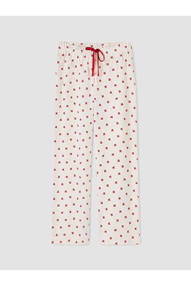 Timeless Clothing & Timeless Choices Women's Embroidered Pajama Bottom with Drawstring Waist