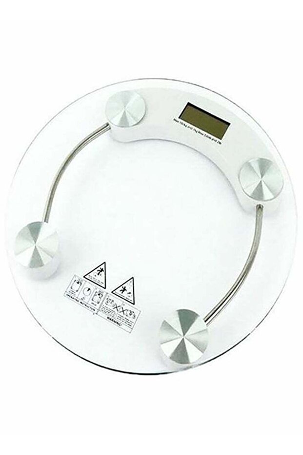 180 Kg Personal Glass Digital Weight Scale Clear/White 3 x 28 x 35.6cm