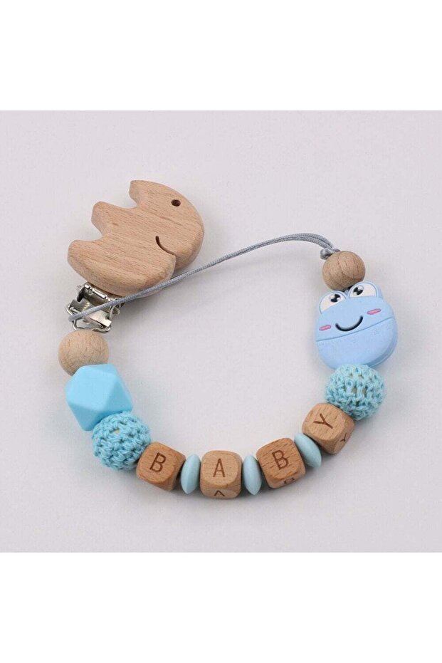Eco-Friendly Teething Pacifier Clips Holder Chain