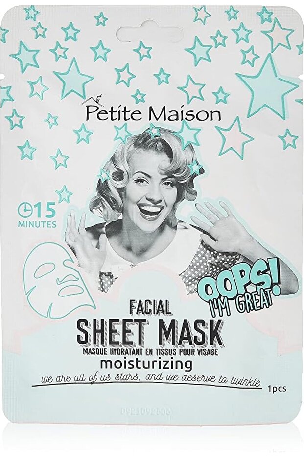 Facial Sheet Mask | Moisturizing Face Mask for Deep Hydration and Bright Looking Skin