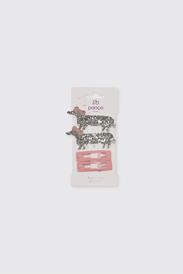 Baby Girl Gray Buckle Set