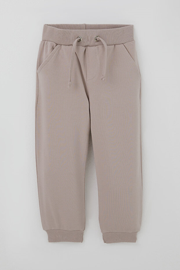 Boys' Sweatpants with Pockets, Ages 3-8, Mink