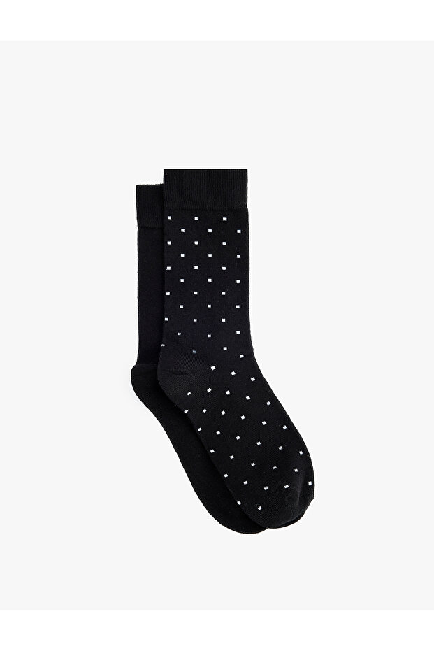 Cotton Polka Dot 2-Piece Sock Set