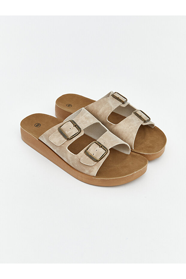 Vizyon New Season Suede Look Women's Slippers