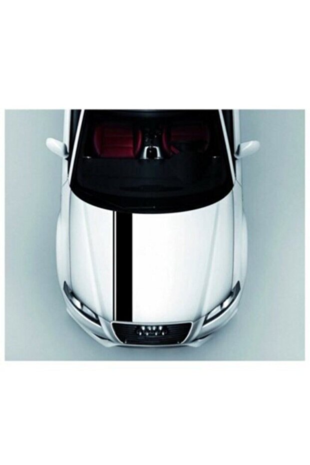 Special New Sticker Front Hood Strip Special New Sticker Black 118*10 cm - 118*3 cm