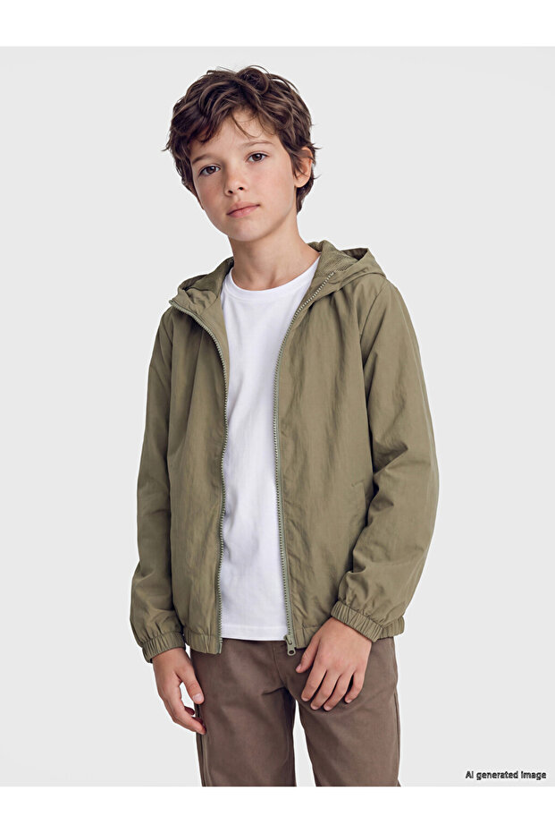 Lcw Kids Hooded Boys' Raincoat