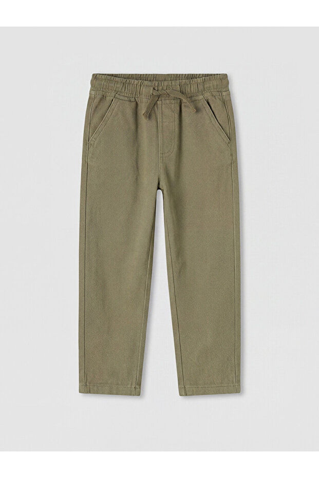 Two Mt Shop Quality Lcw Kids Khaki Gabardine Plain Standard & Regular Boys' Trousers