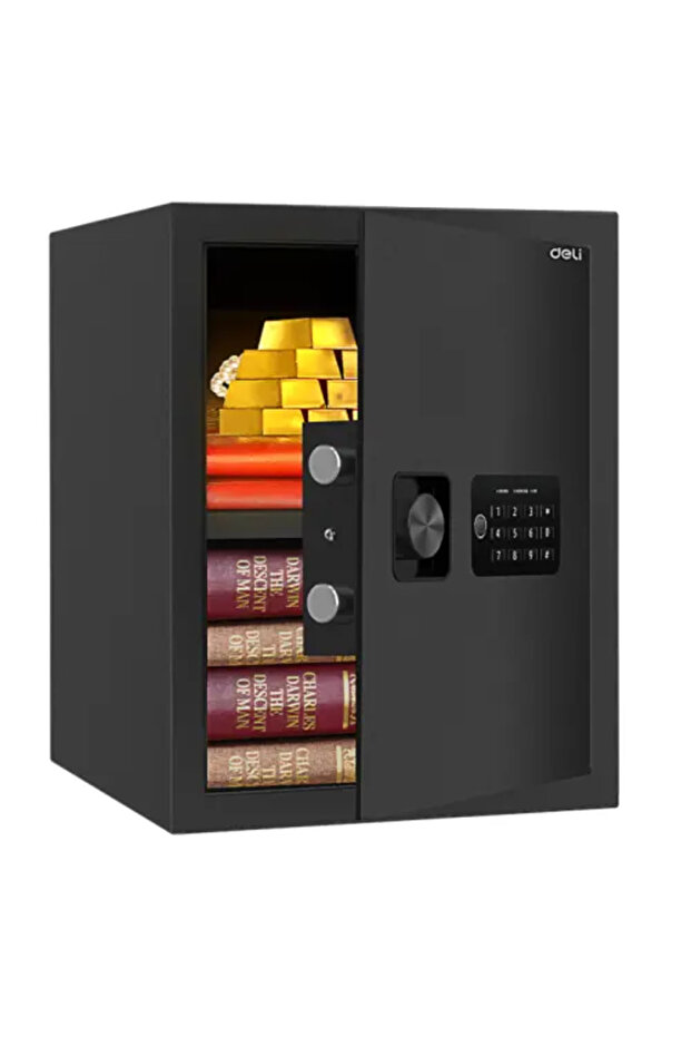 -ET 534 Digital Safe, durable steel with electronic keypadخزنه رقمية Deli-ET 534، فولاذ متين