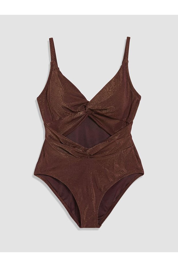 Lcw Dream Brown Plain Women's Swimsuit