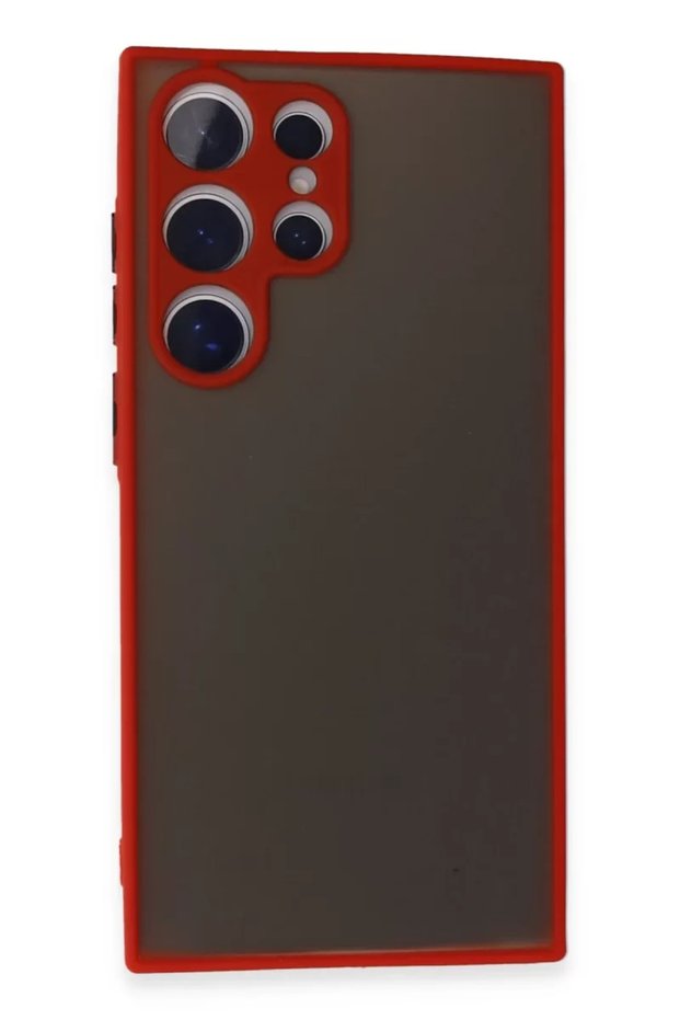 Samsung Galaxy S24 Ultra Compatible Case Montreal Silicone Cover - Red