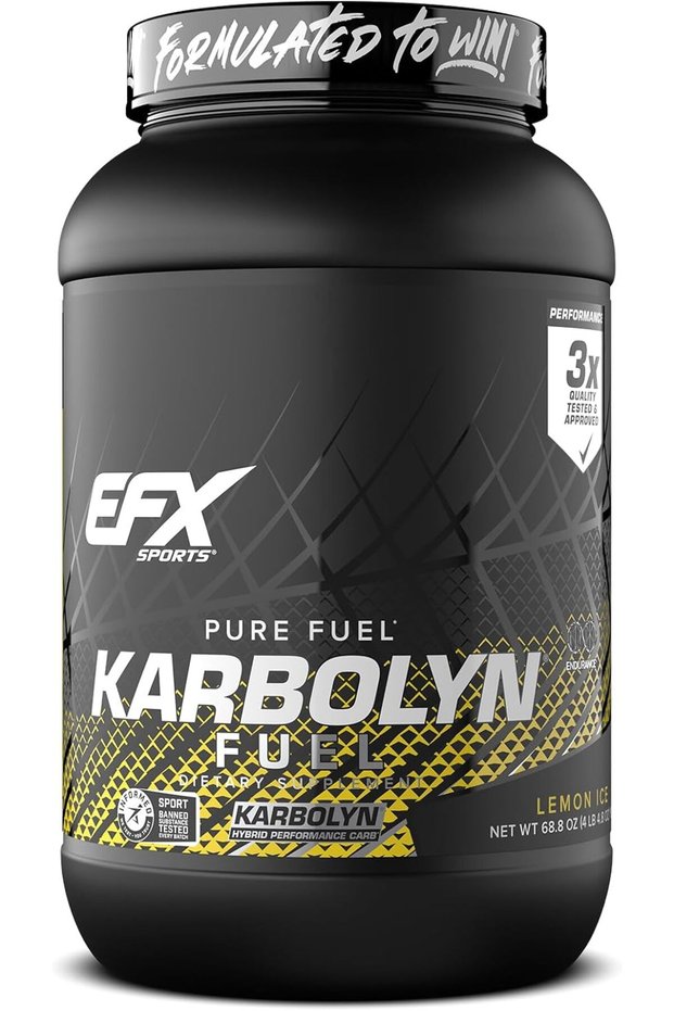 Karbolyn Fuel | Pre, Intra, Post Workout Carbohydrate Supplement Powder | Carb Load, Energize, Improve & Recover Faster | Easy to Mix | Lemon Ice (4 LB 4.8 OZ), 2.182 kilograms, 1