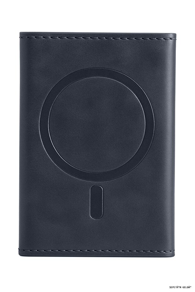 Spt-Gld Tema Magsafe Leather Card Holder (15927) - Navy Blue