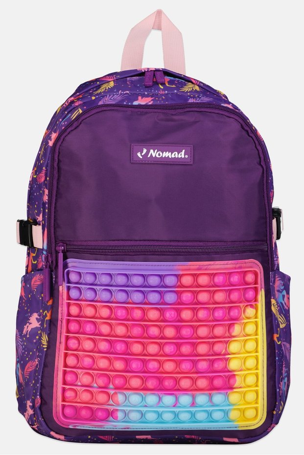 Kids Girl Graphic Print Backpack, Multicolor