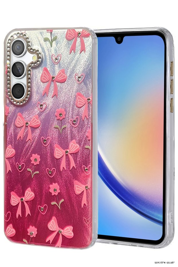 Spt-Gld Newface Galaxy A34 5g Case Blade Mirror Pattern Cover - (23249) Pattern 3