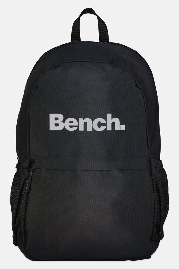 Men Brand Logo Backpack, Black