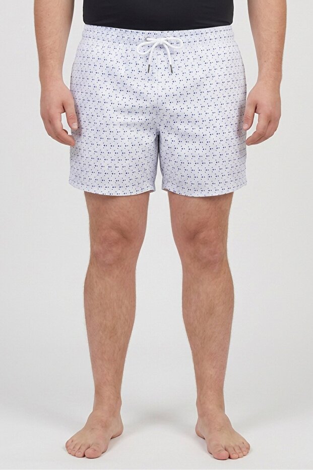 Men Geometric Pattern Board Shorts, Multicolor