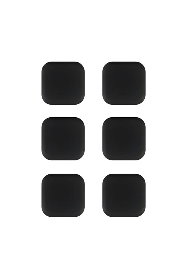 Black-6pc Door Stopper Silicone Handle Bumpers Self Adhesive Mute Anti-Shock Protection Porte Pad Ho