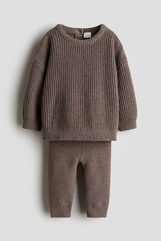 2-piece cotton knit set