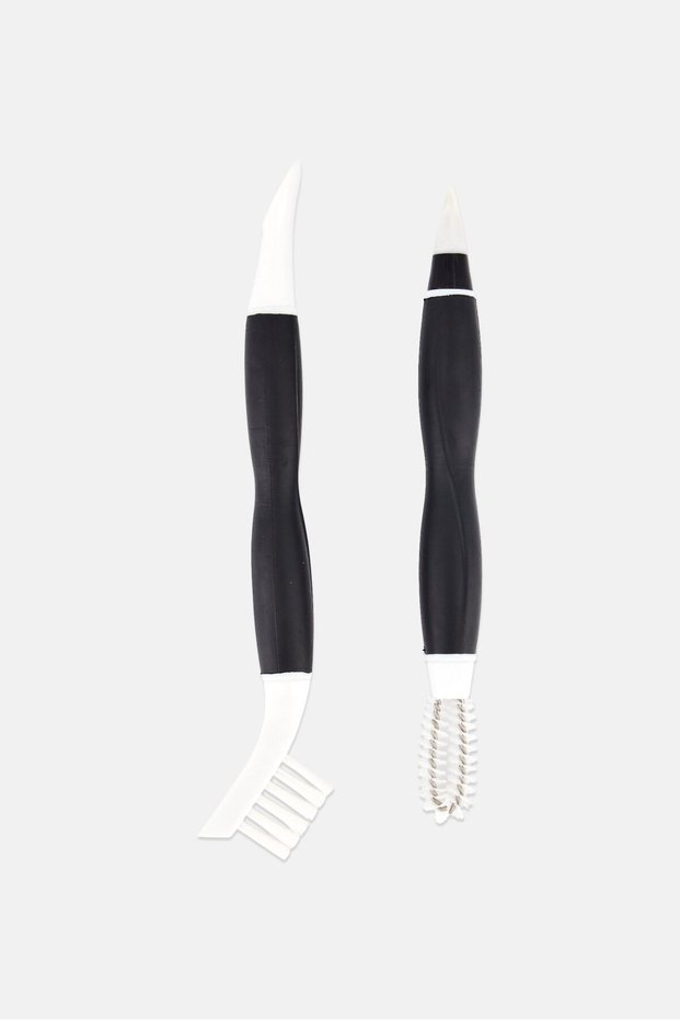2 Pcs Cleaning Brushes, Black