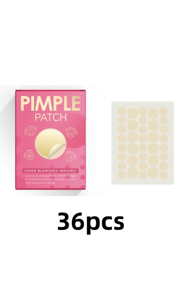 36-pcs fuse 36pcs Hydrocolloid Acne Patches - Absorb Pus & Oil, Reduce Redness, Invisible Fit for Al