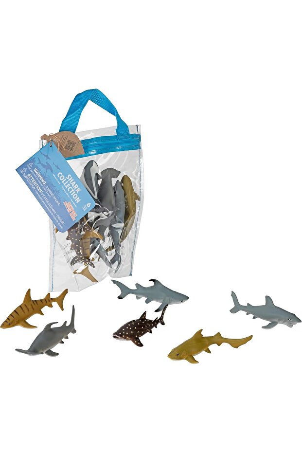 Green Polybag Shark Toy Educational Toy Eco Friendly