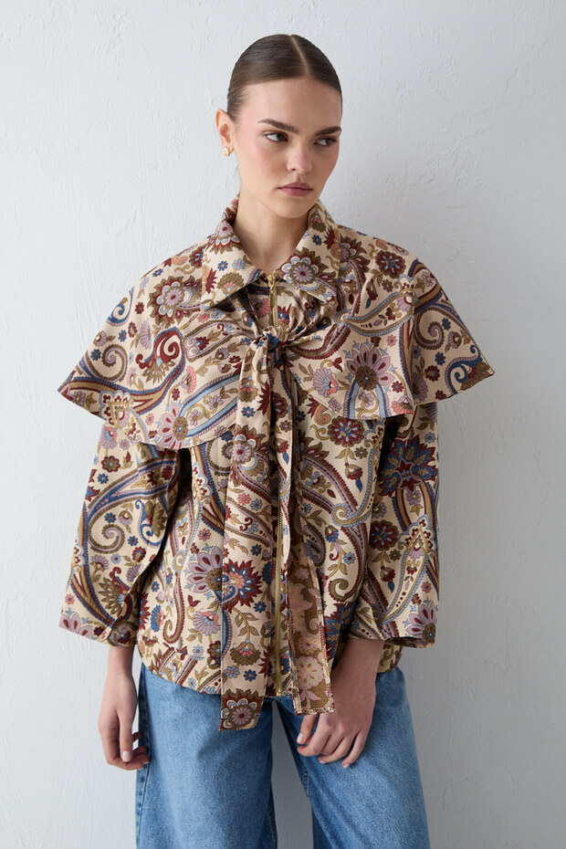Shawl Jacquard Cap 32-2721-1