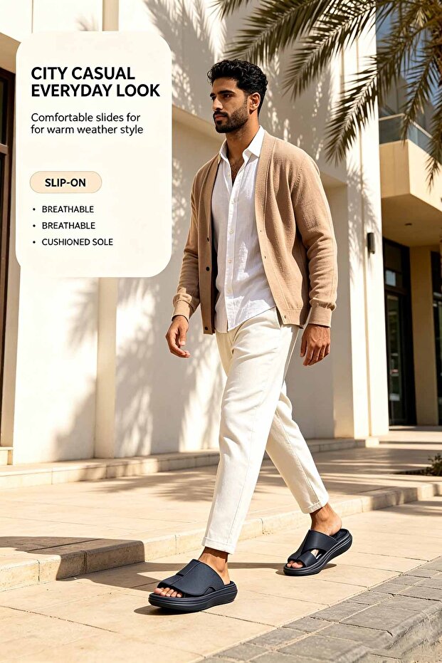 Premium Grain Texture Footwear With Breathable Design