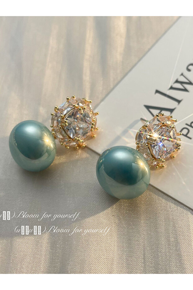Faux Pearl Dangle Earrings