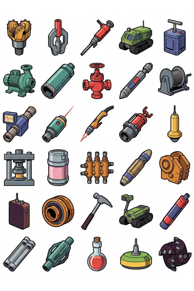 30 Pieces Retro Sci-Fi Sounding Sticker Set - for Laptop and Notebook