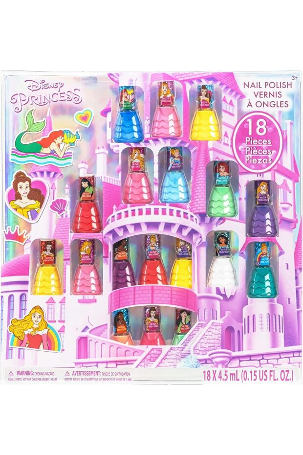 Disney Princess Castlebox Nail Polish Gift Kit Set