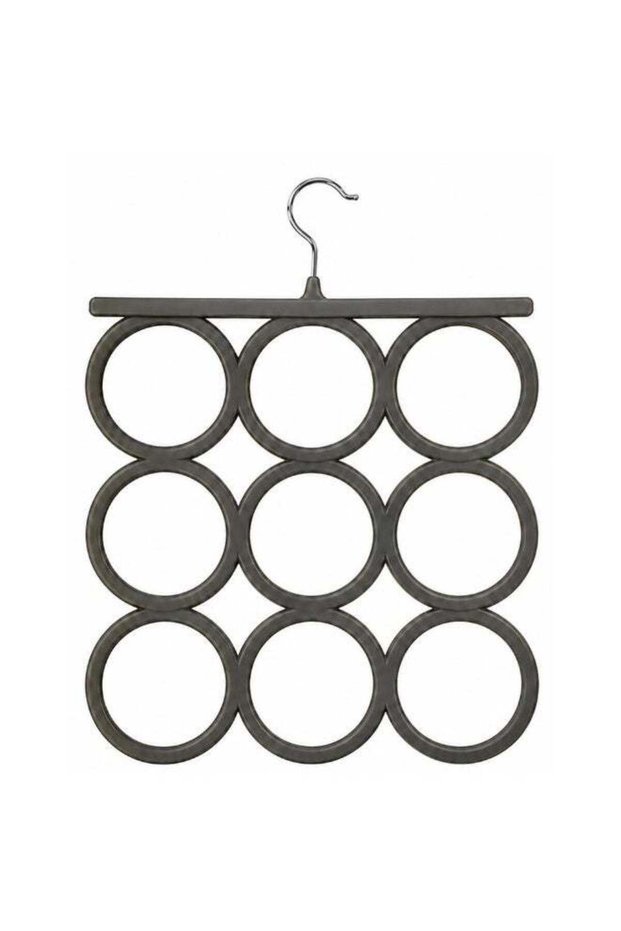 Nine-Ring Hanging Organiser. (ASSORTED COLORS)