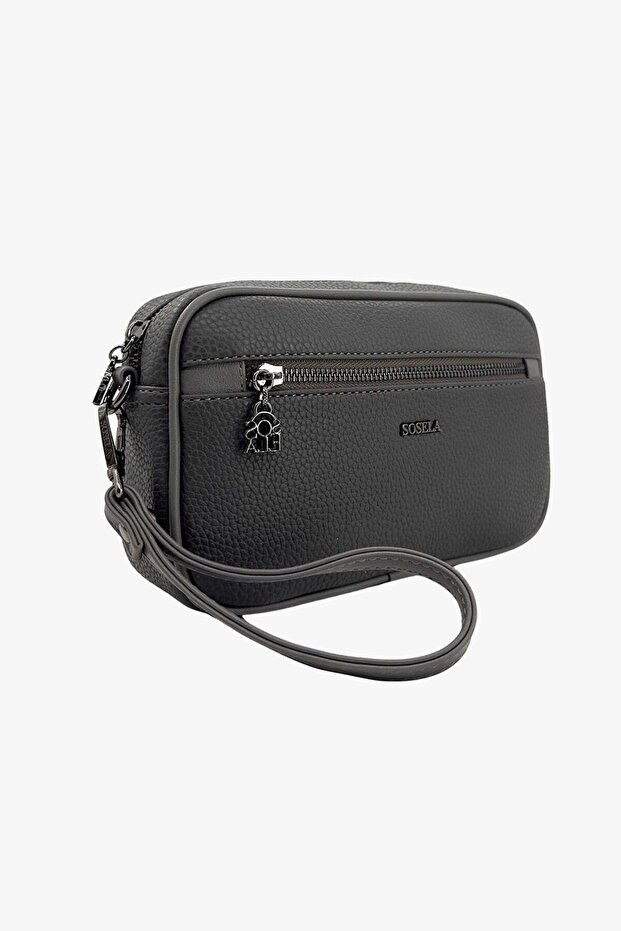 45-3030 Gray Men's Handbag
