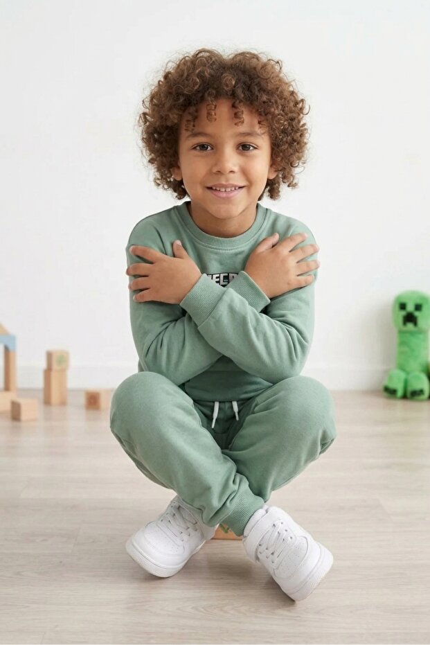 Boy's 3-Thread 100% Cotton Combed Colorful Tracksuit Set