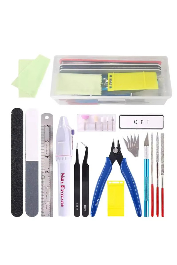 24 PCS 9/24PCS Model Building Tool Kit , Complete Hobby Craft Tools Set with Storage Box for Gundam,