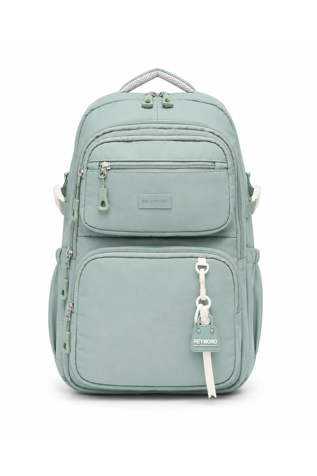 Reymond 2604 Backpack Water Repellent Imported Fabric Unisex Daily High School School Mint