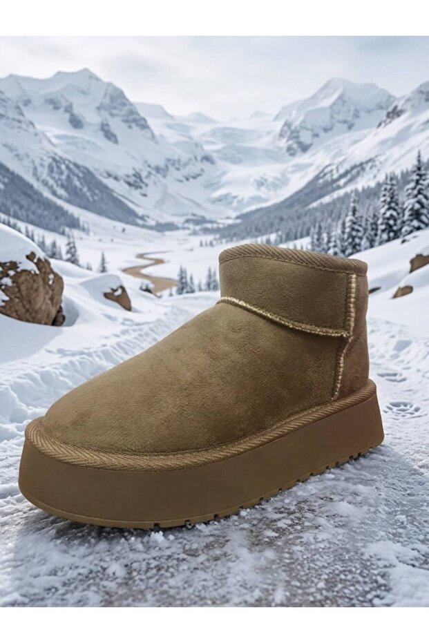 Mother Daughter Combination Suede Fur Inside Thick Sole Winter Boots