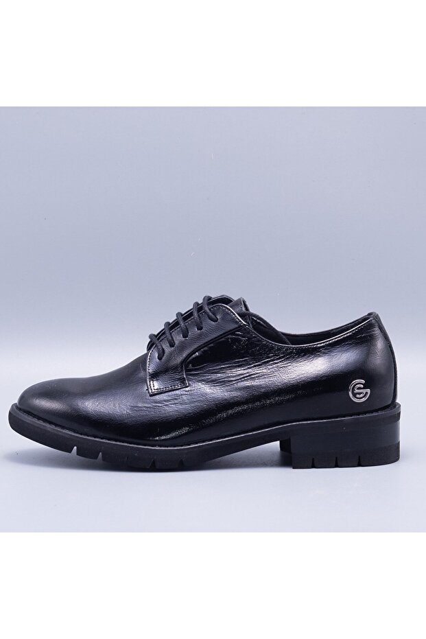 Junıa Women's Genuine Patent Leather Casual Shoes 273341-3